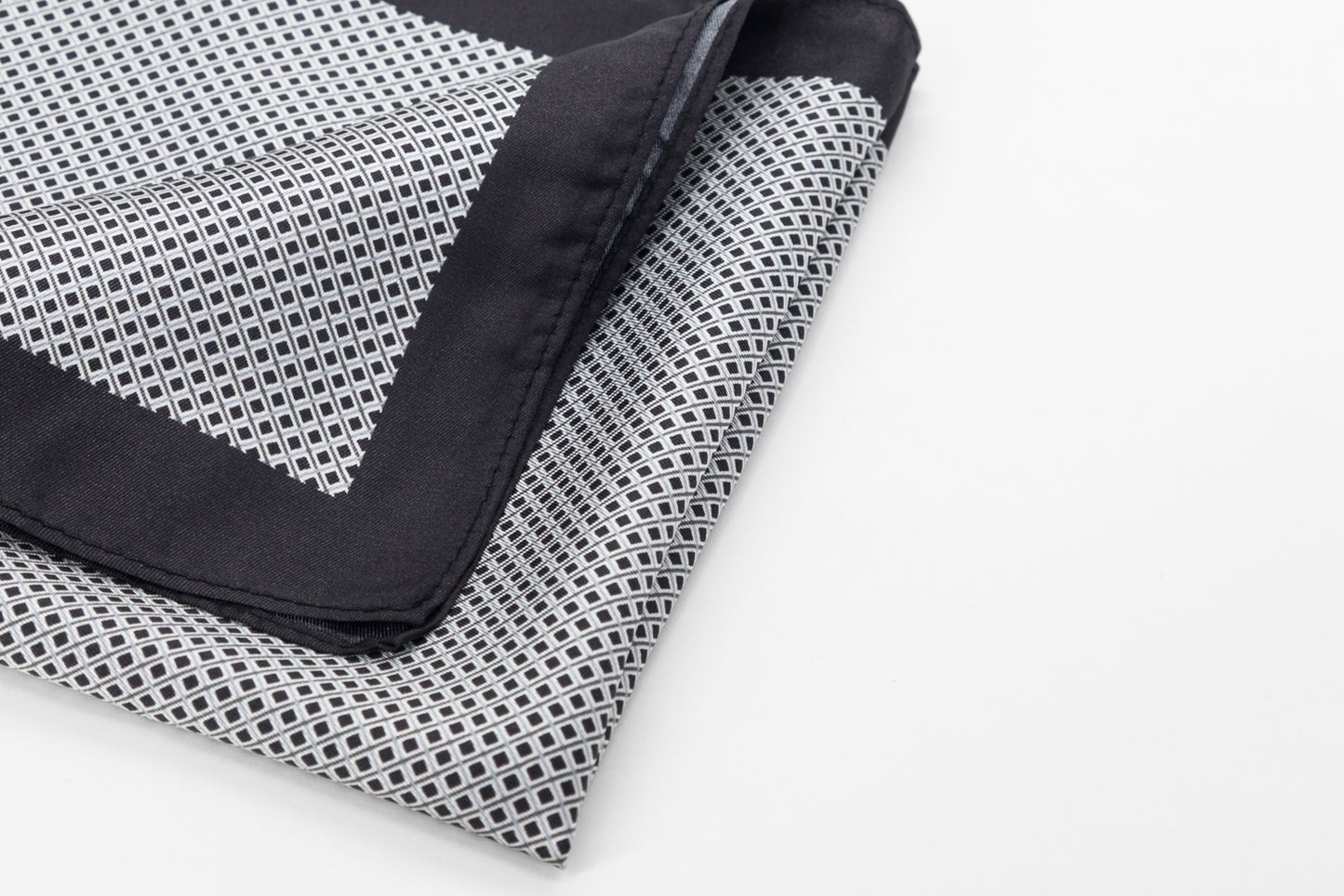 Pocket Square - Black Dotted Print