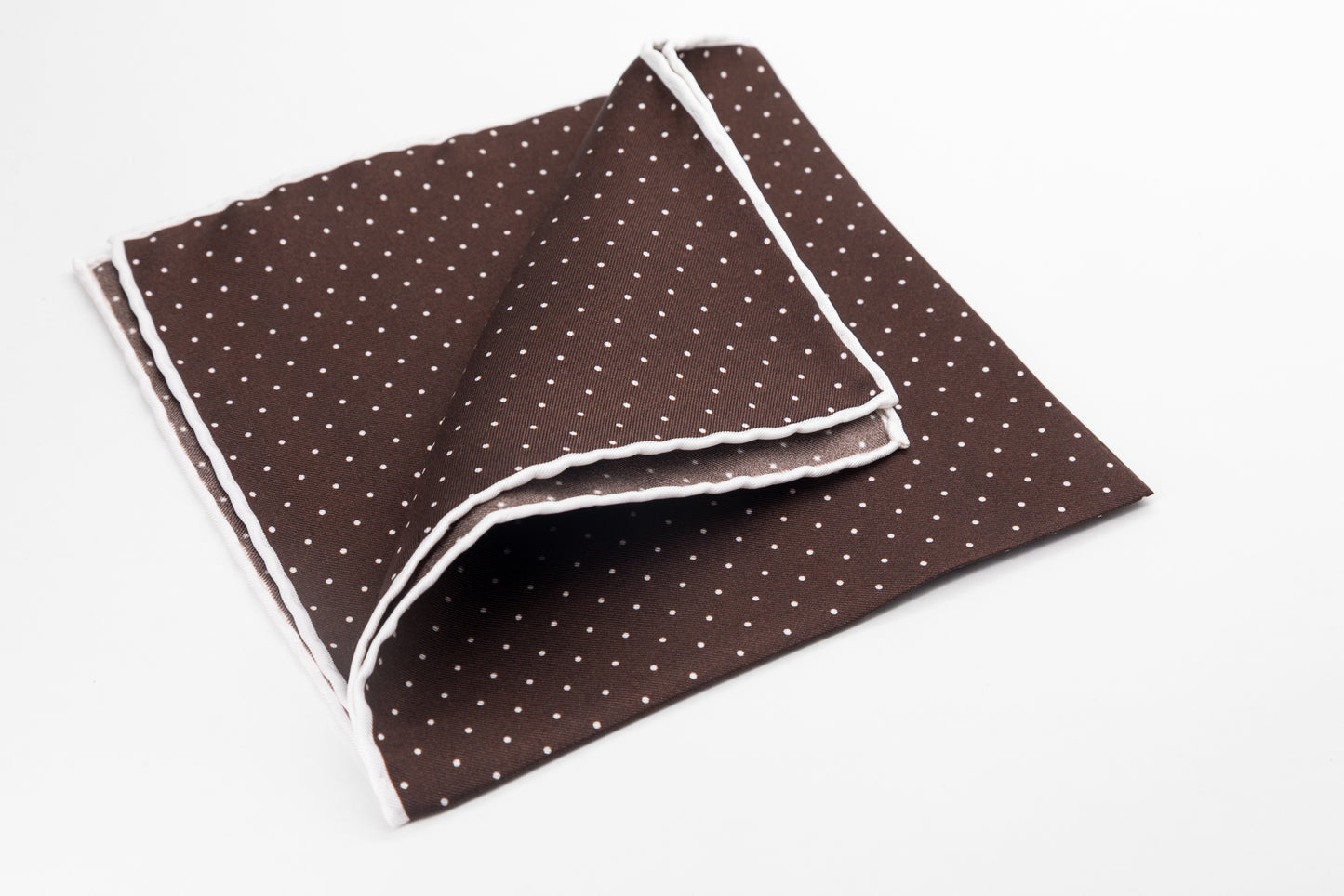 Pocket Square - White Dots on Black Background