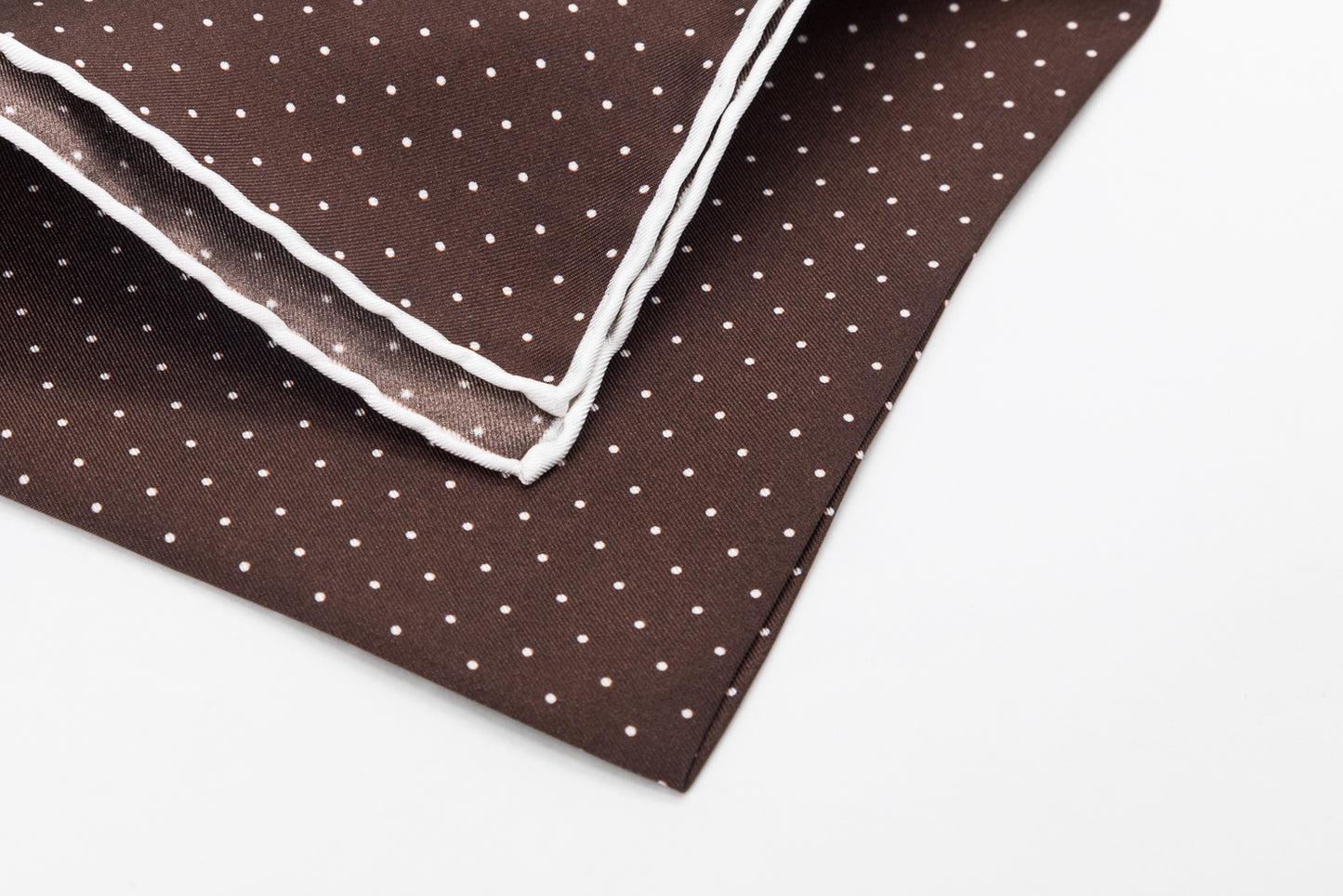 Pocket Square - White Dots on Black Background