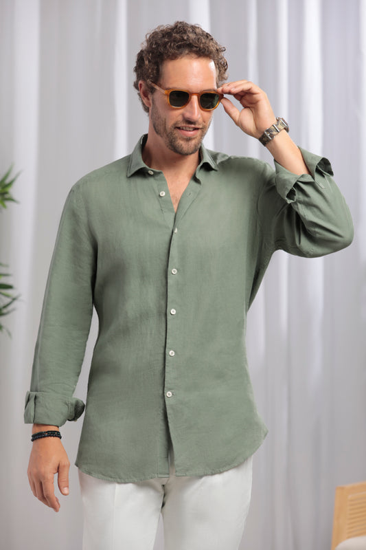 Linen Shirt │ Khaki