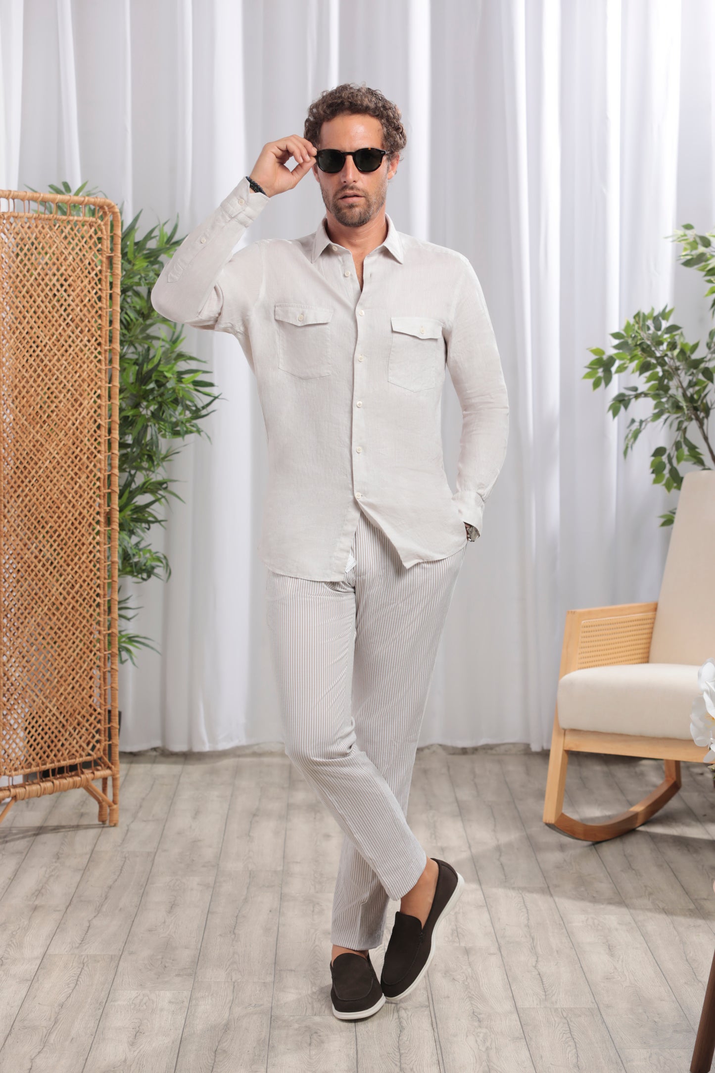 Safari Linen Shirt │ Beige