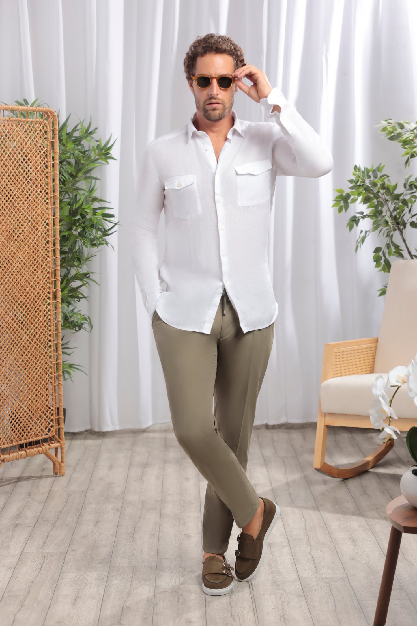 Safari Linen Shirt │ White