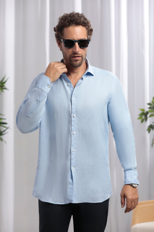 Linen Shirt │ Light Blue