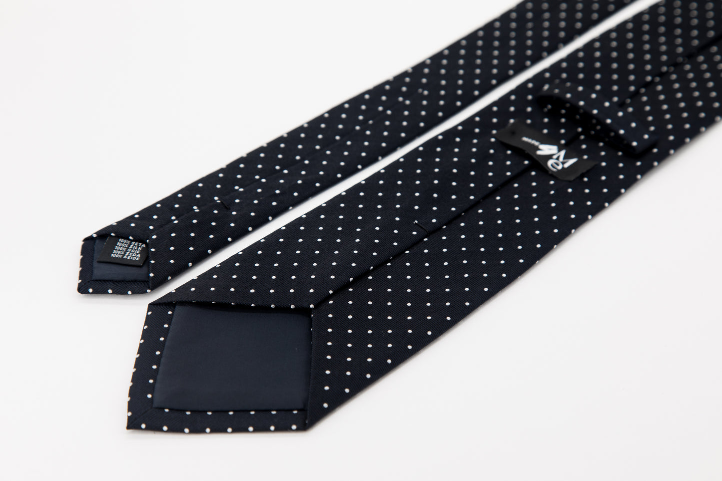 TIE - White Dots on Black Background