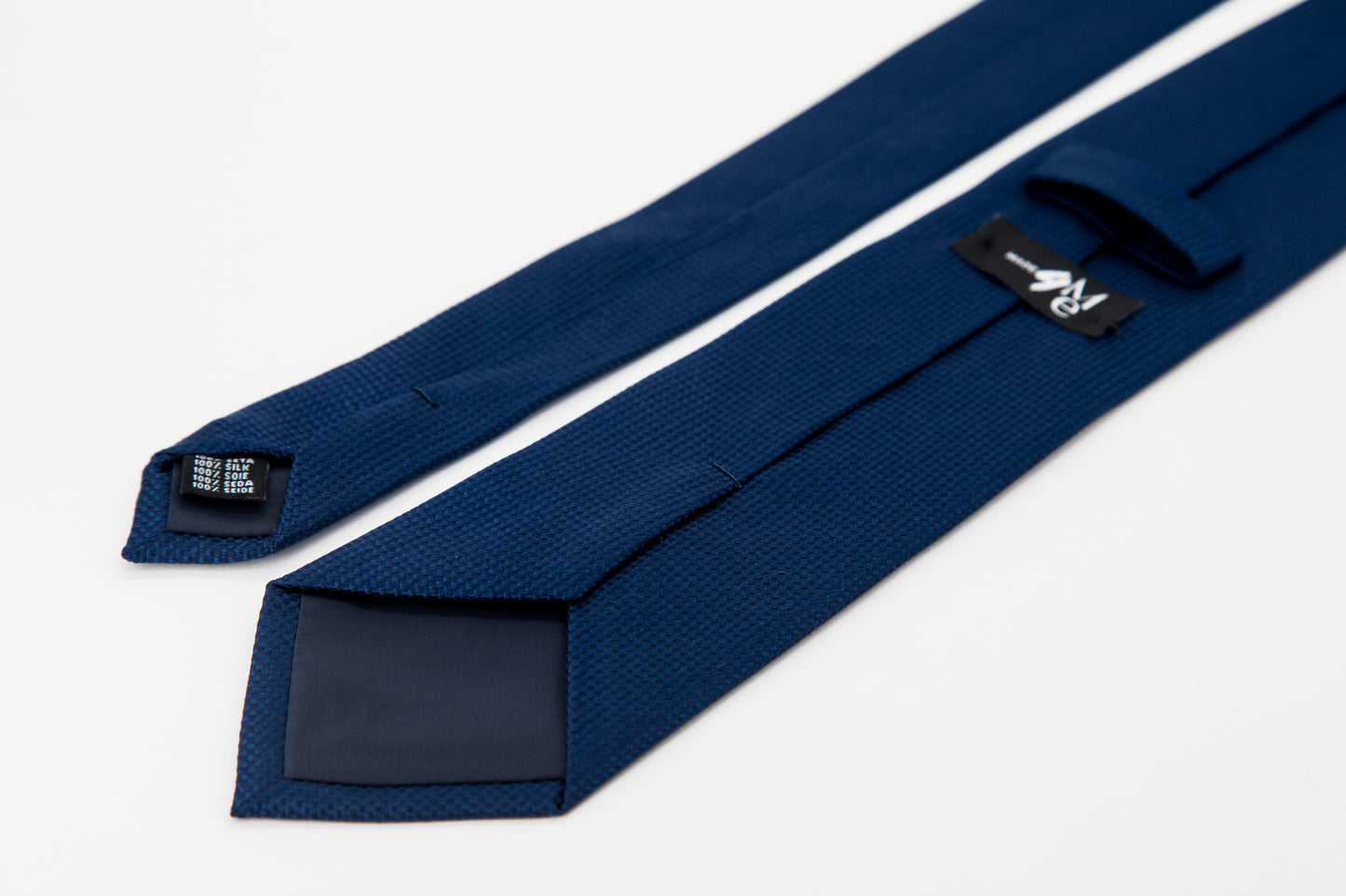 TIE - Navy Blue Light Grid