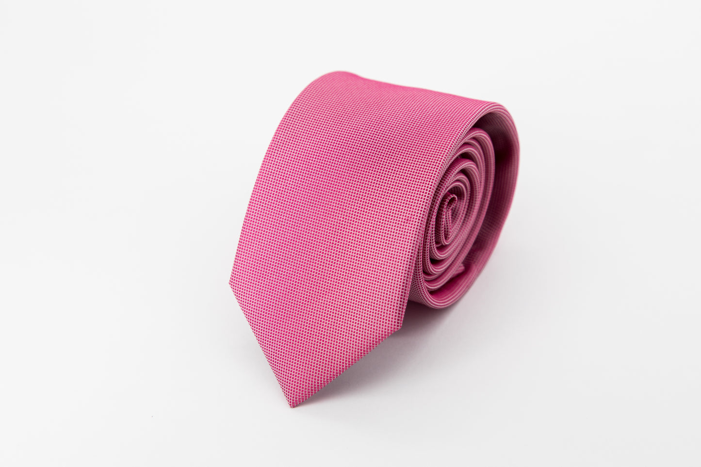 TIE - Plain Pink and White Color