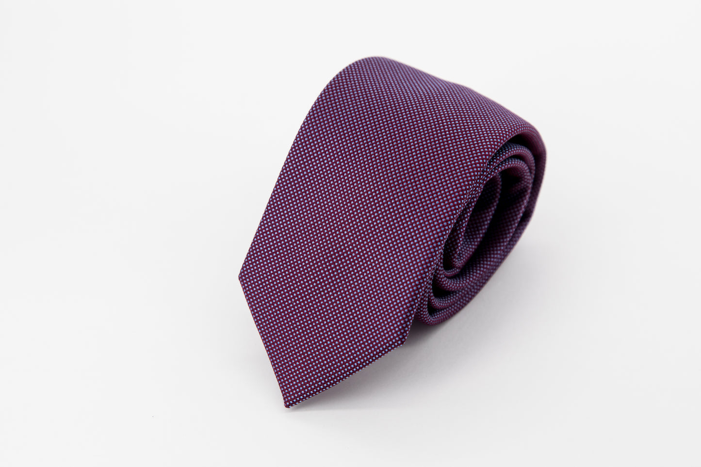 TIE - Sky Blue Dots on Purple Background