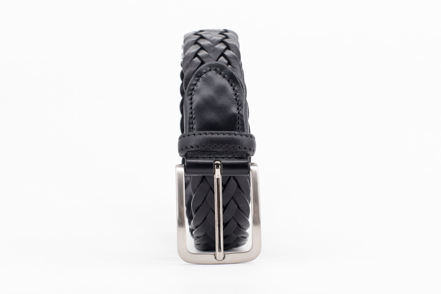 Braided Leather Belt │ Black