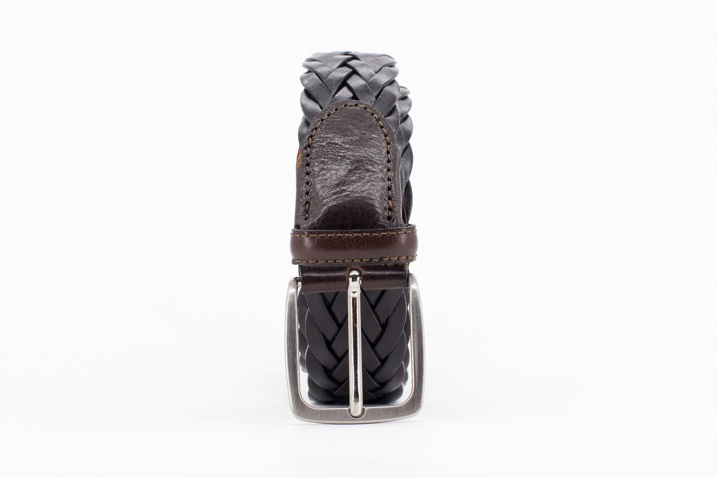 Braided Leather Belt │ Brown