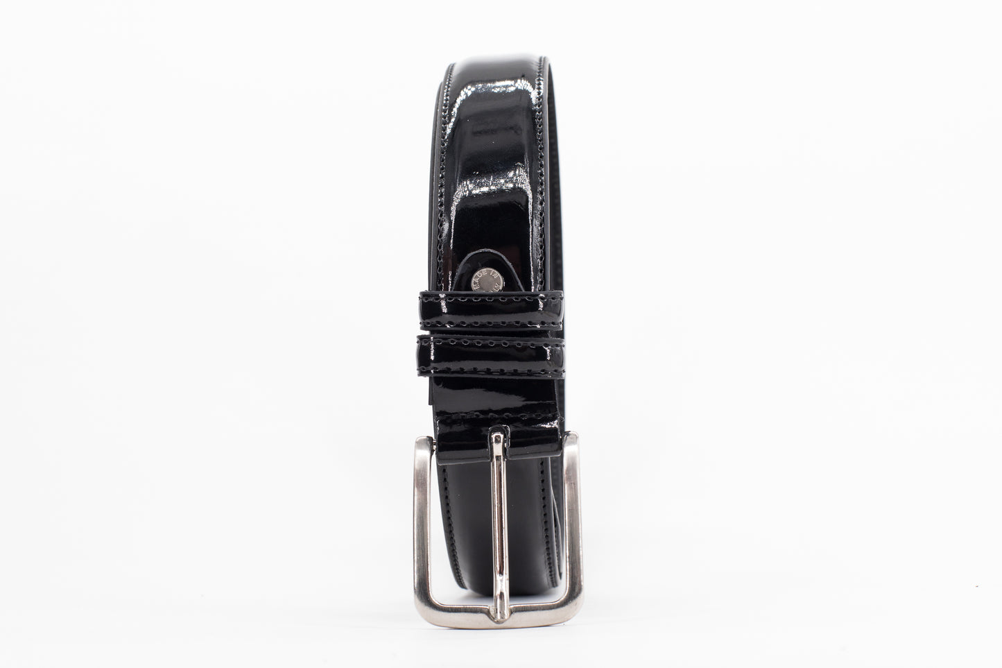 Leather Belt │ Patent Black