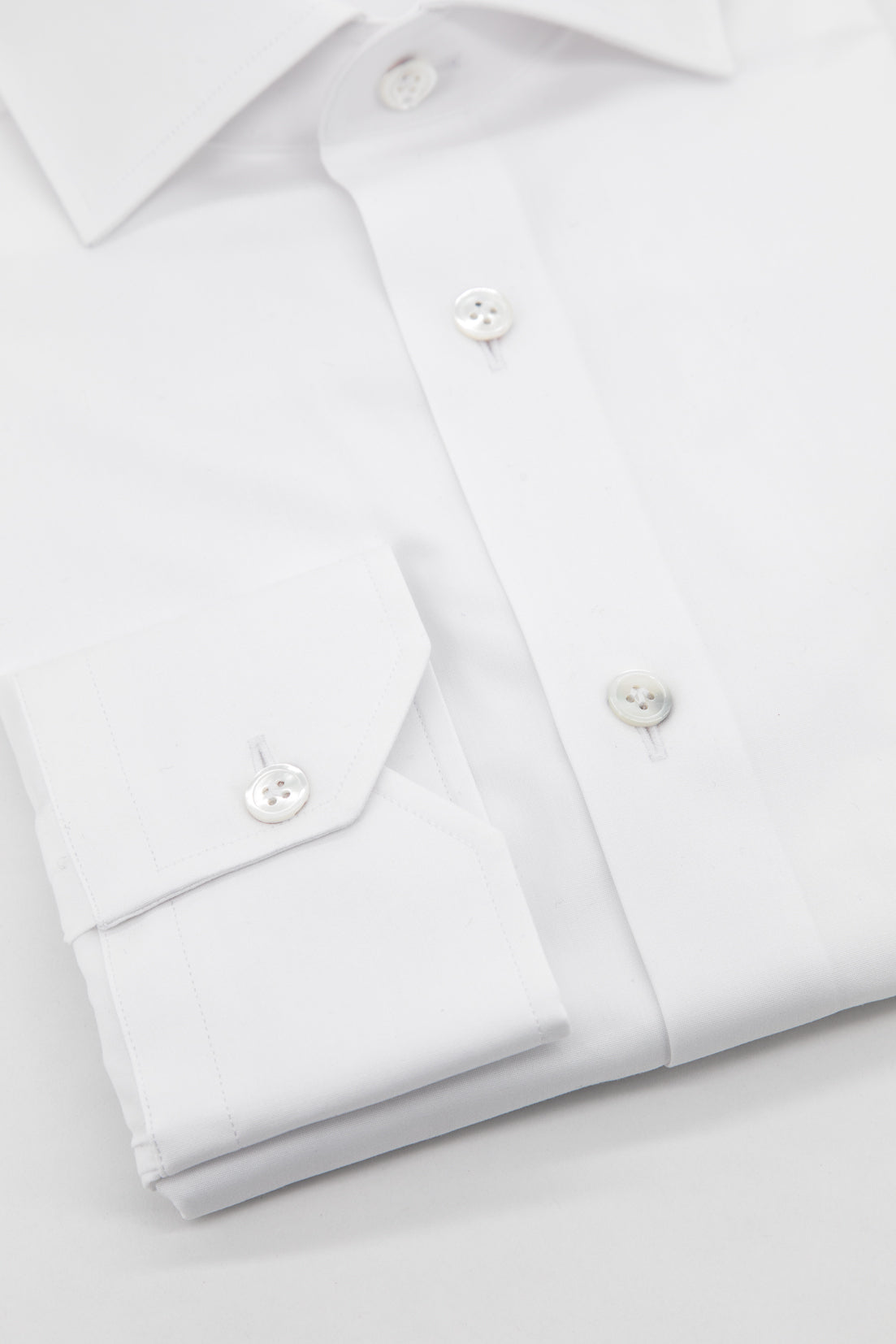 SHIRT - White popeline