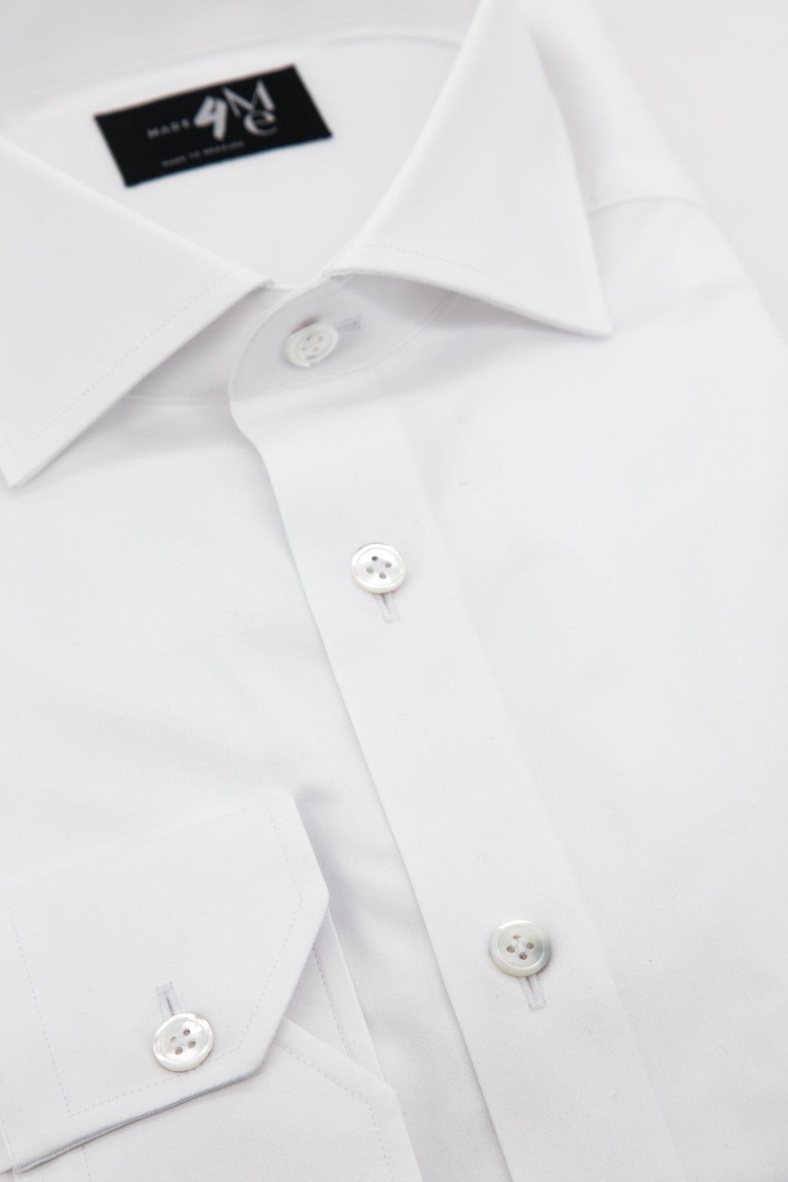 SHIRT - White popeline