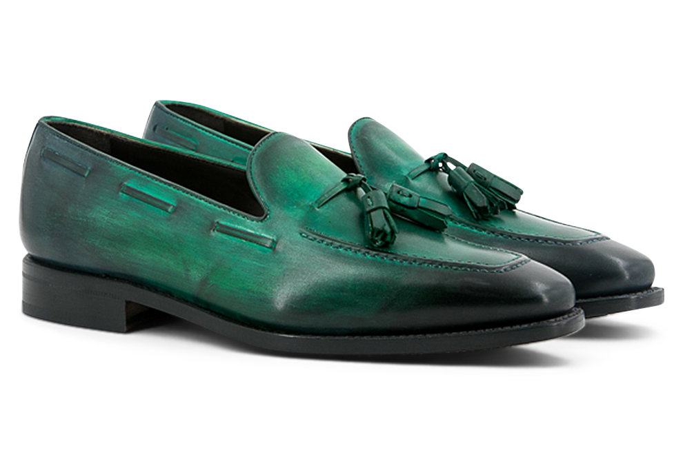 Leather Loafer Monti │ Green Patina