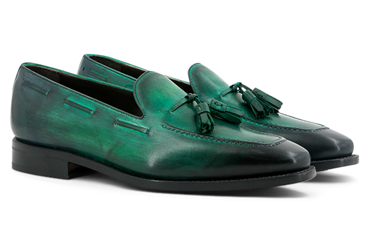 Leather Loafer Monti │ Green Patina