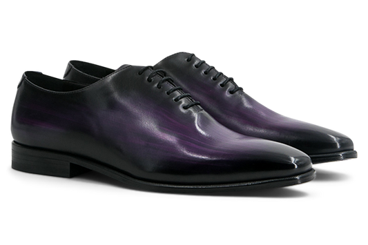 Leather Whole Cut Monti │ Purple Patina