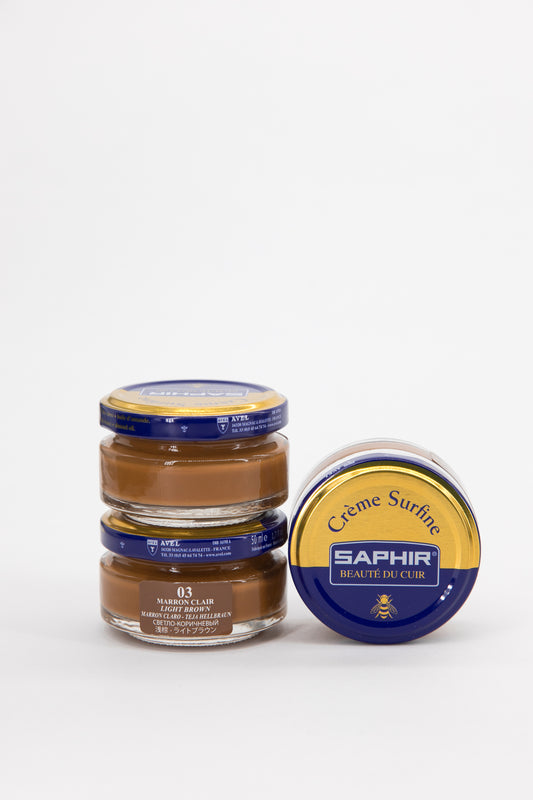 SAPHIR Cirage Crème Surfine Pommadier Light Brown 50 ml