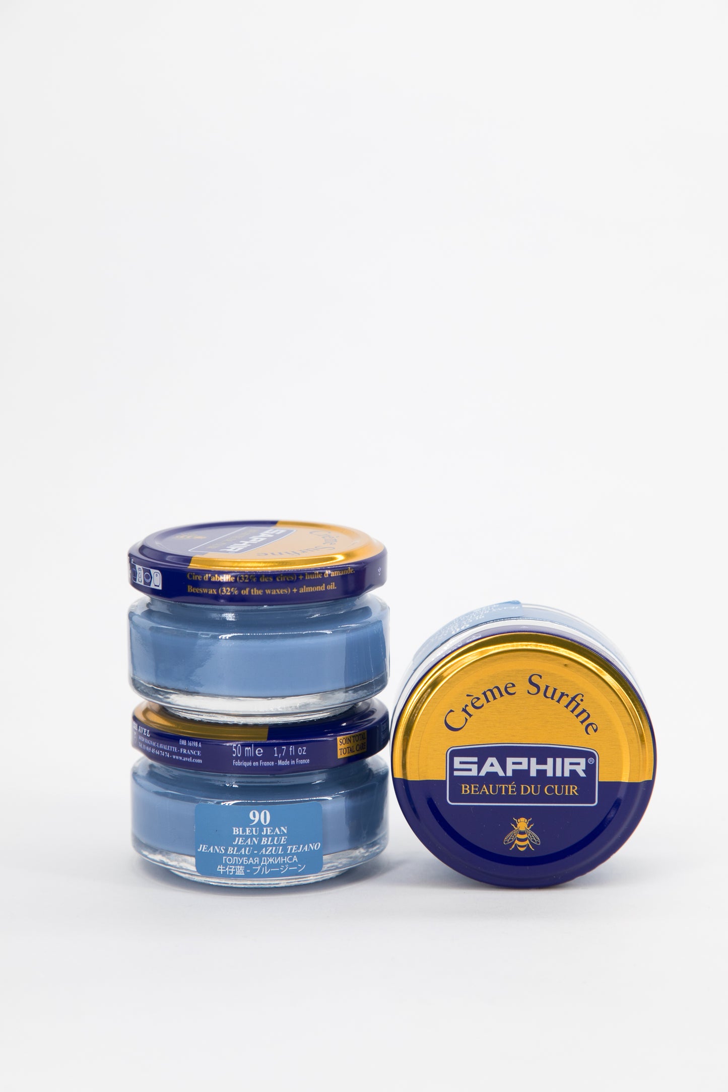 SAPHIR Cirage Crème Surfine Pommadier Jean Blue 50 ml