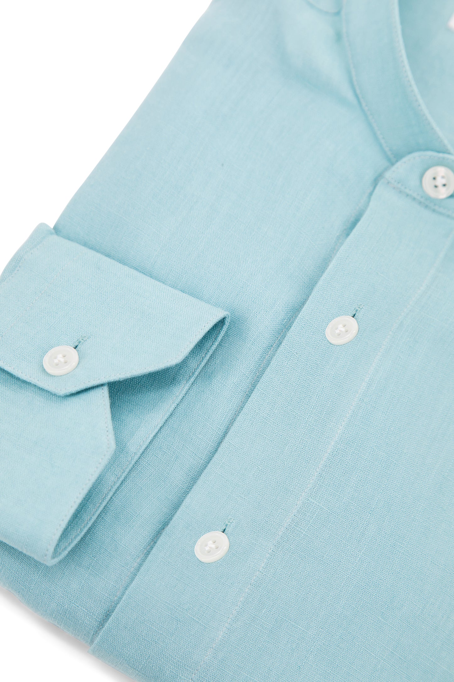 Mao Linen Shirt │ Aqua