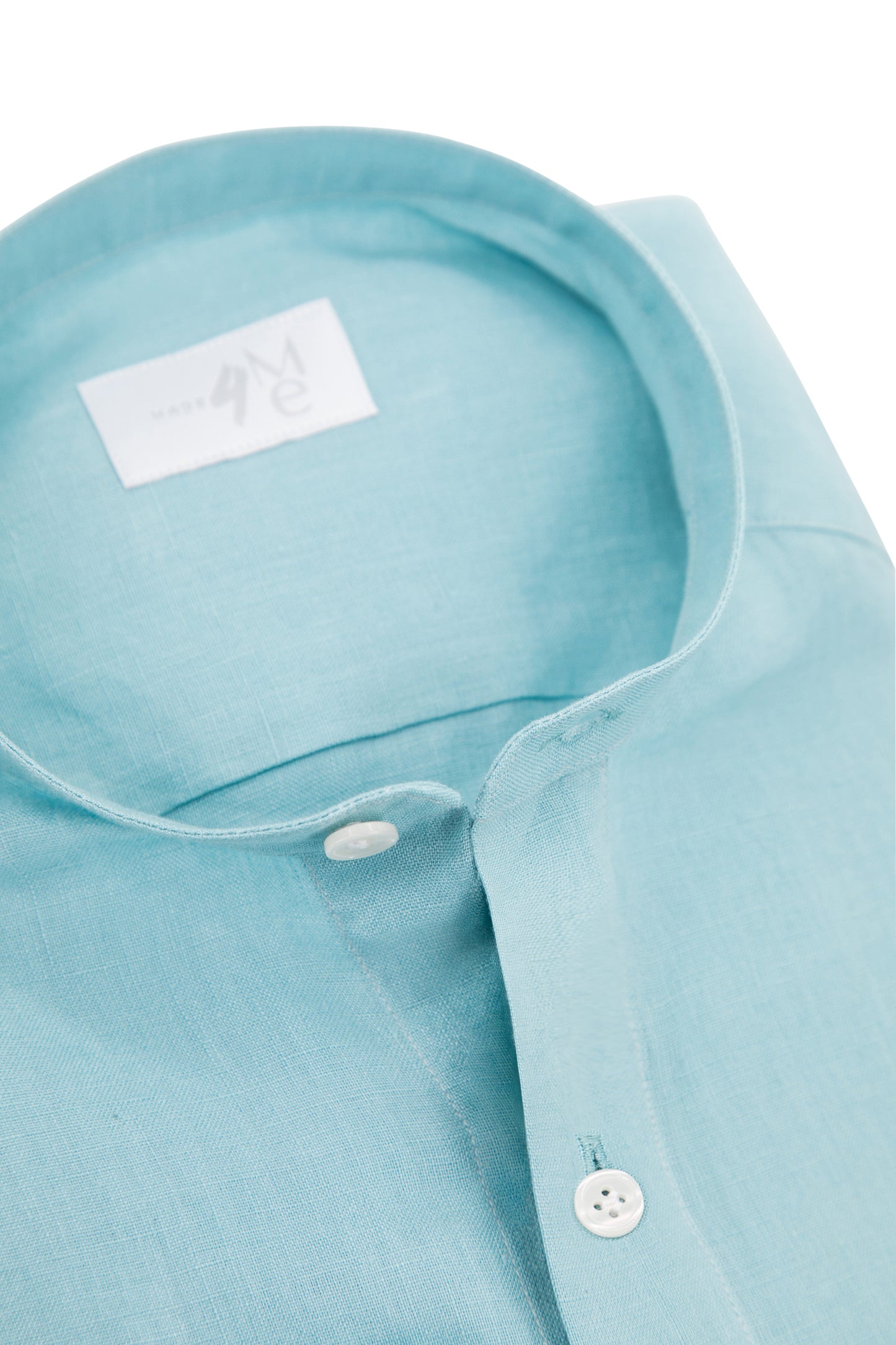 Mao Linen Shirt │ Aqua