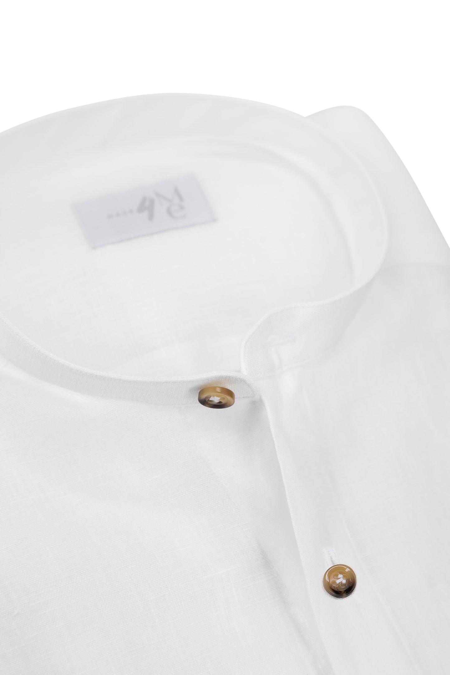 Mao Linen Shirt │ White