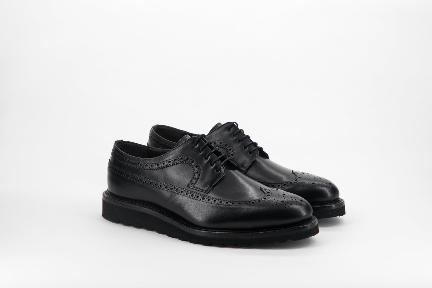 LONGWING BLUCHER SHOES - BLACK