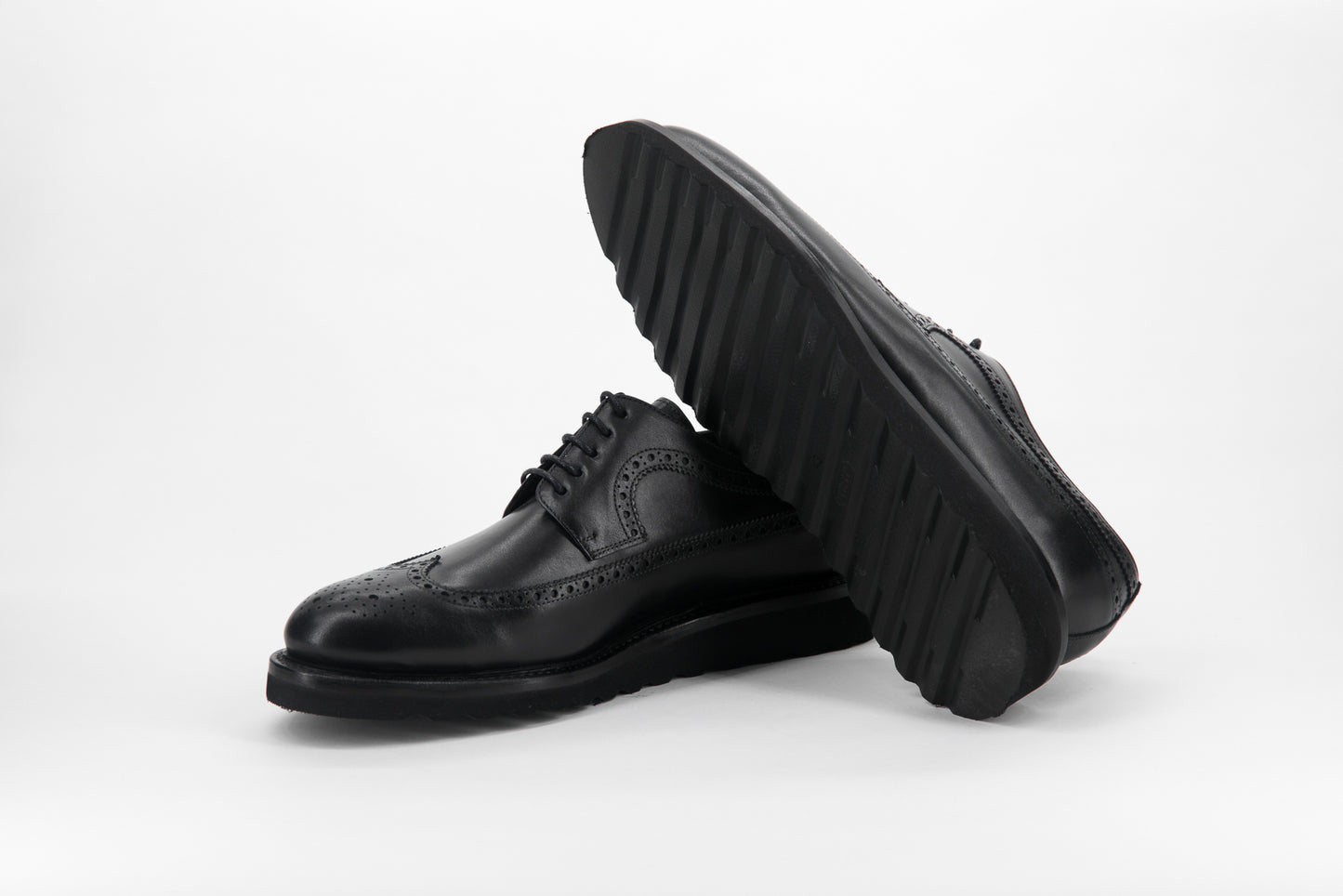 LONGWING BLUCHER SHOES - BLACK