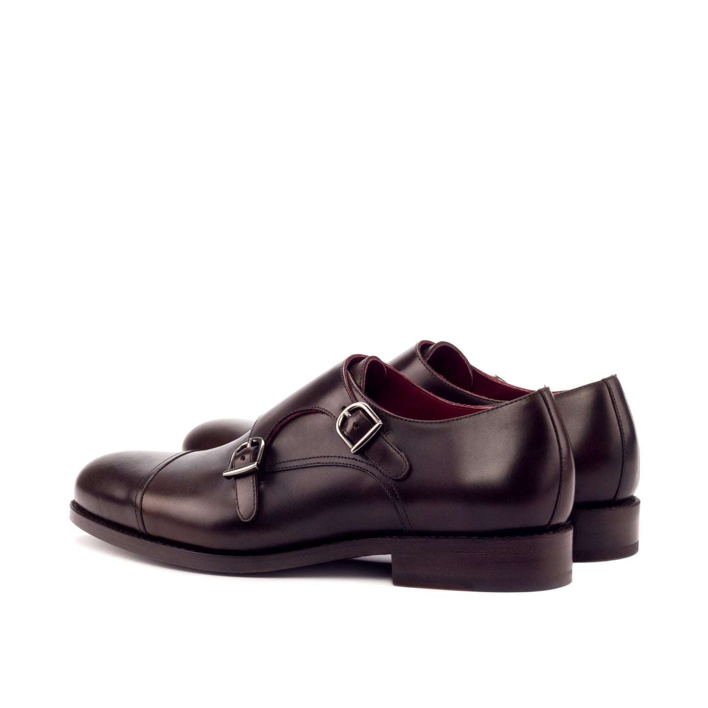 Leather Double Monk Zurigo │ Burgundy