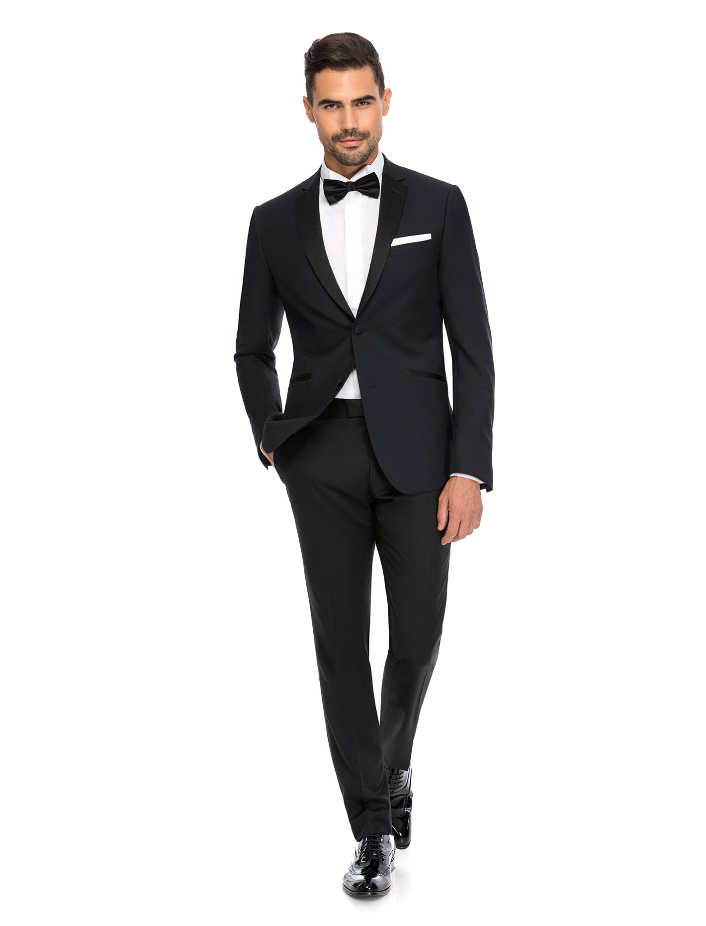 Blue Tuxedo Suit notch lapel