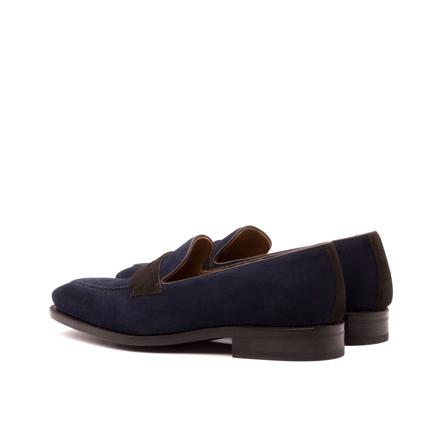 Suede Loafer Savile │ Navy &  Dark Brown