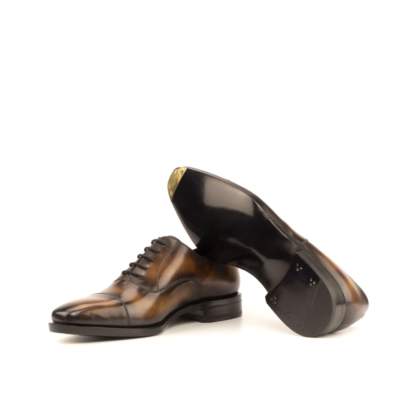 Leather Oxford Monti  │ Tobacco Marble Patina