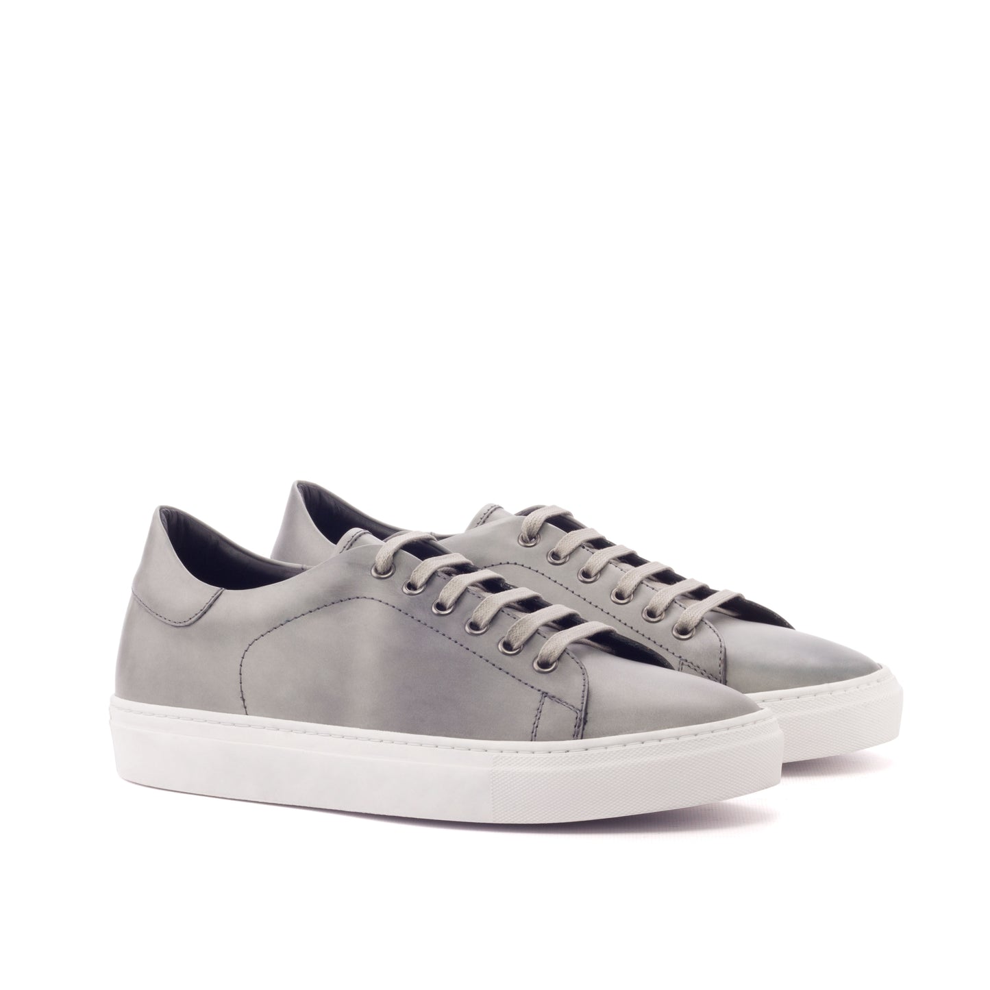 Leather Trainer │ Light Grey