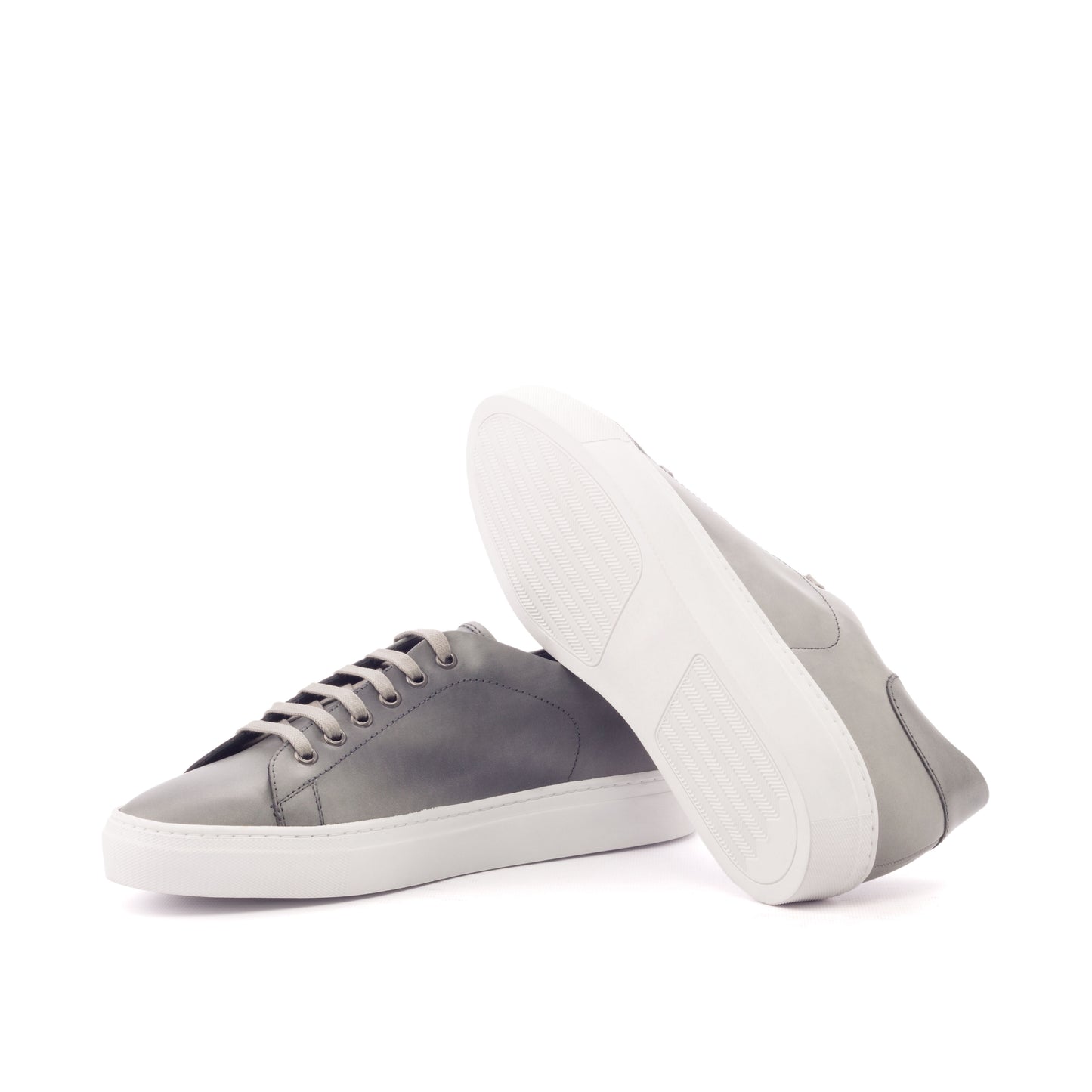 Leather Trainer │ Light Grey